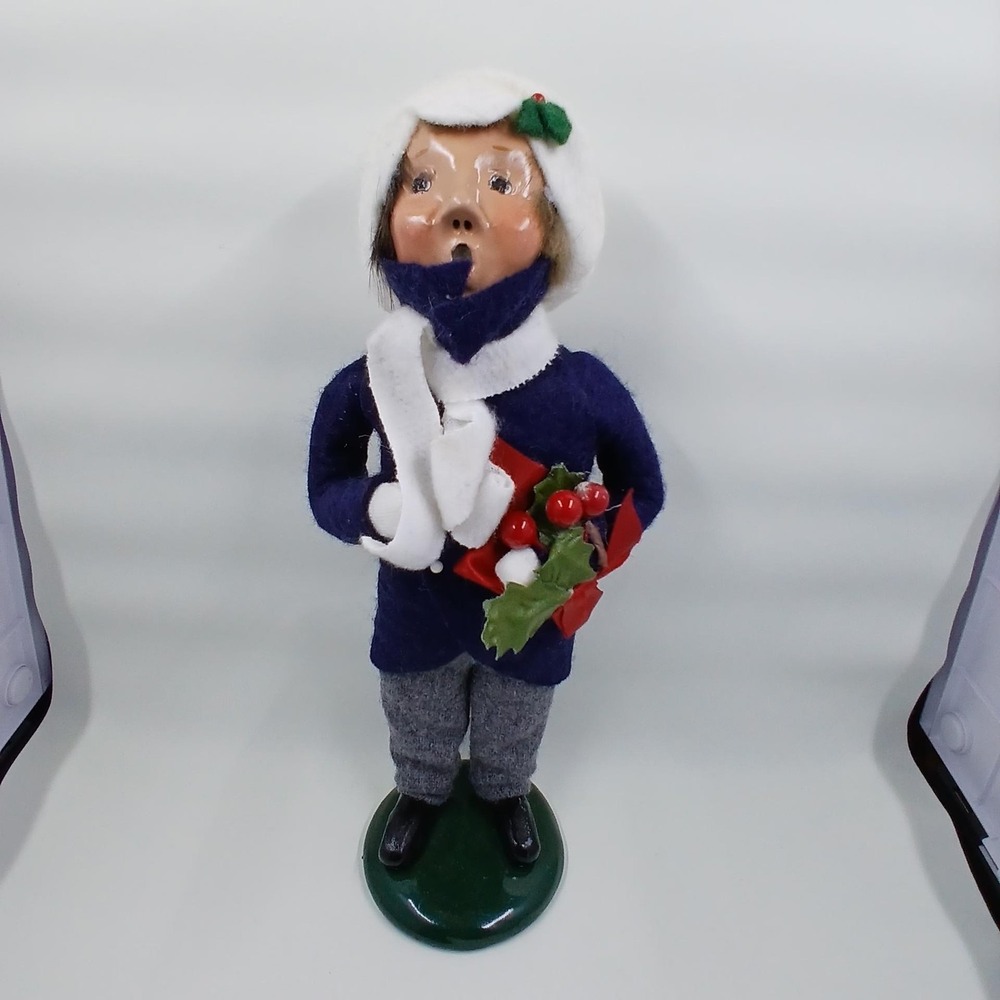Vintage Byers Choice The Carolers 1988 Boy Figurine Christmas‎ Holiday Decor